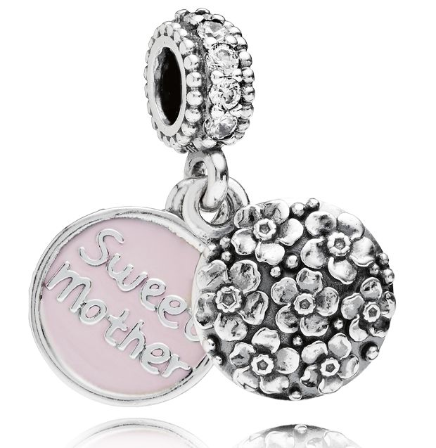 Шарм-подвеска "Дорогая мама"  №     791285CZ 