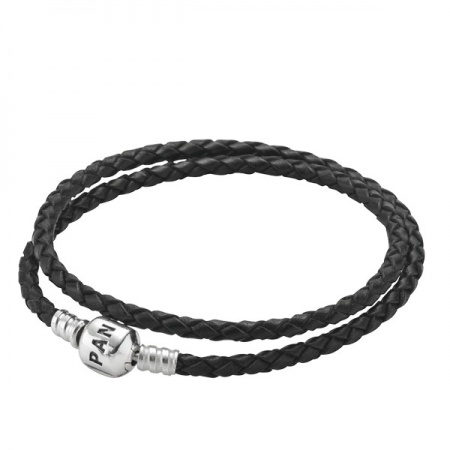 Двойной кожаный браслет  №     590705CBK-D 41 СМ 