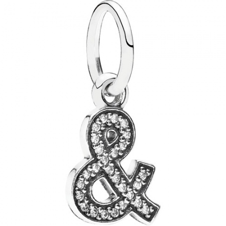 СЕРЕБРЯНАЯ ПОДВЕСКА В ФОРМЕ ЗНАКА & С КУБИЧЕСКИМИ ЦИРКОНИЯМИ №791305CZ
