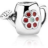 ШАРМ ИЗ СЕРЕБРА В ФОРМЕ ЛЕЙКИ С ЦВЕТАМИ №791090EN43