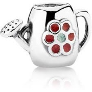 ШАРМ ИЗ СЕРЕБРА В ФОРМЕ ЛЕЙКИ С ЦВЕТАМИ №791090EN43