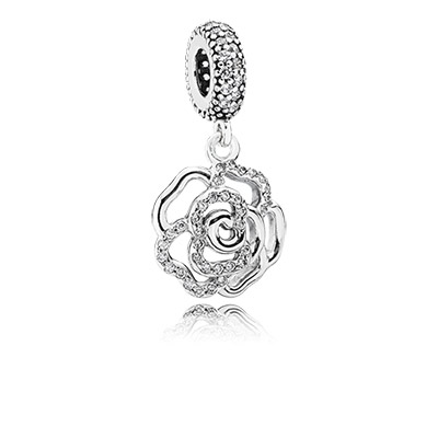 ШАРМ-ПОДВЕСКА «СИЯЮЩАЯ РОЗА» №791526CZ